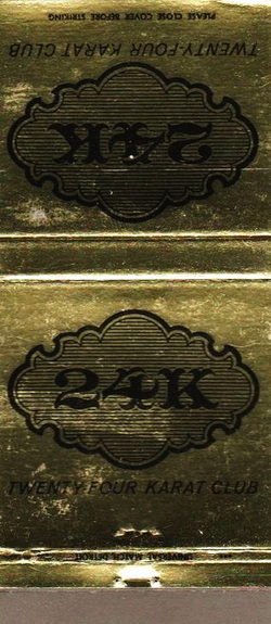 24 Karat Club (24 Carat Club) - Matchbook